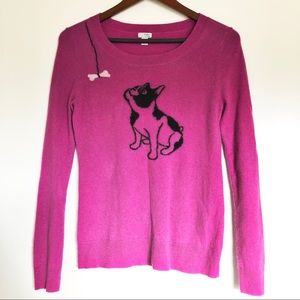 French Bulldog magenta cashmere sweater 🐶💖🐾